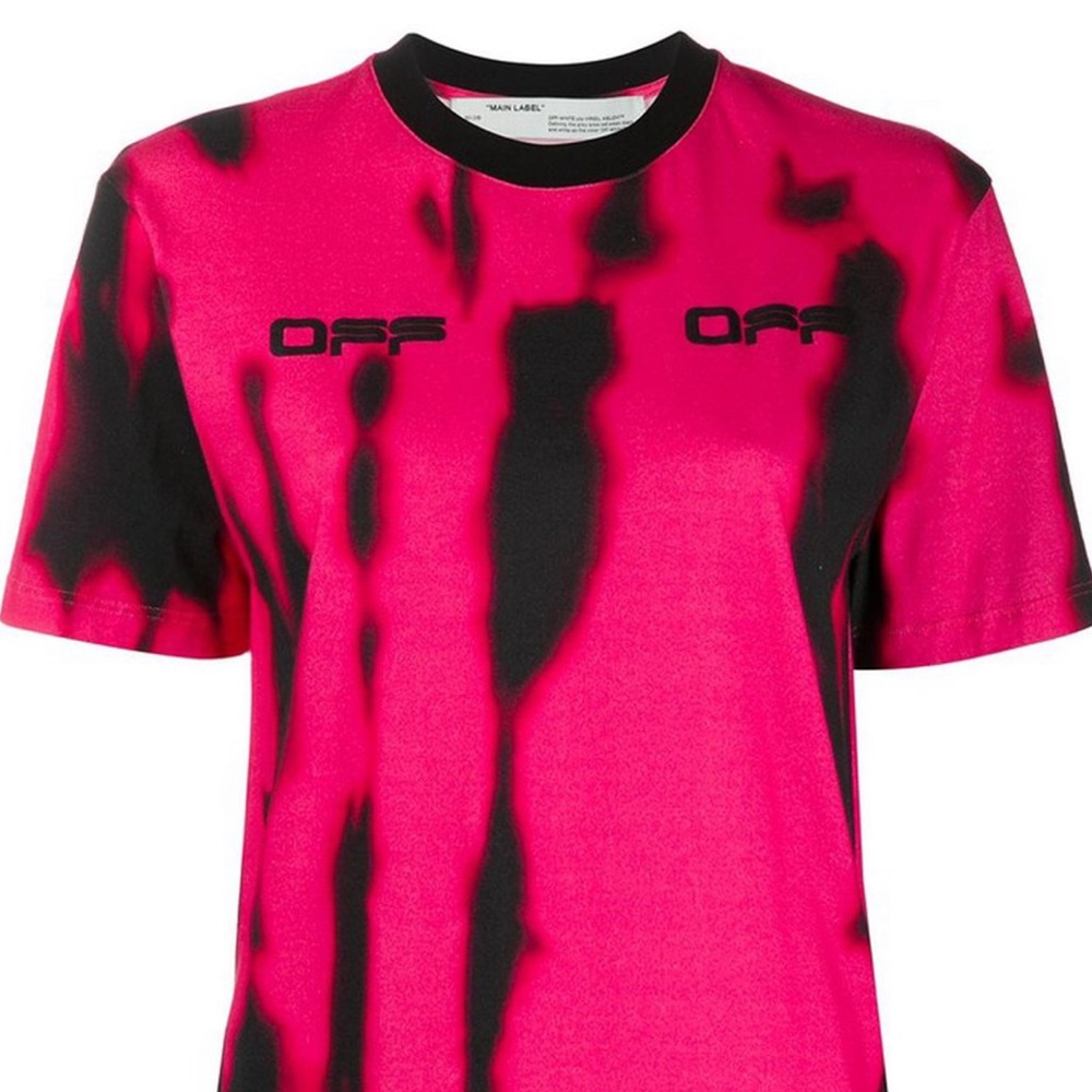 Off white fuchsia T-shirt